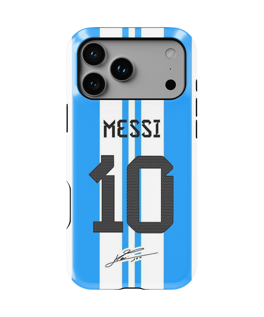 Coque iPhone Messi – Bleu et Blanc | Argentine