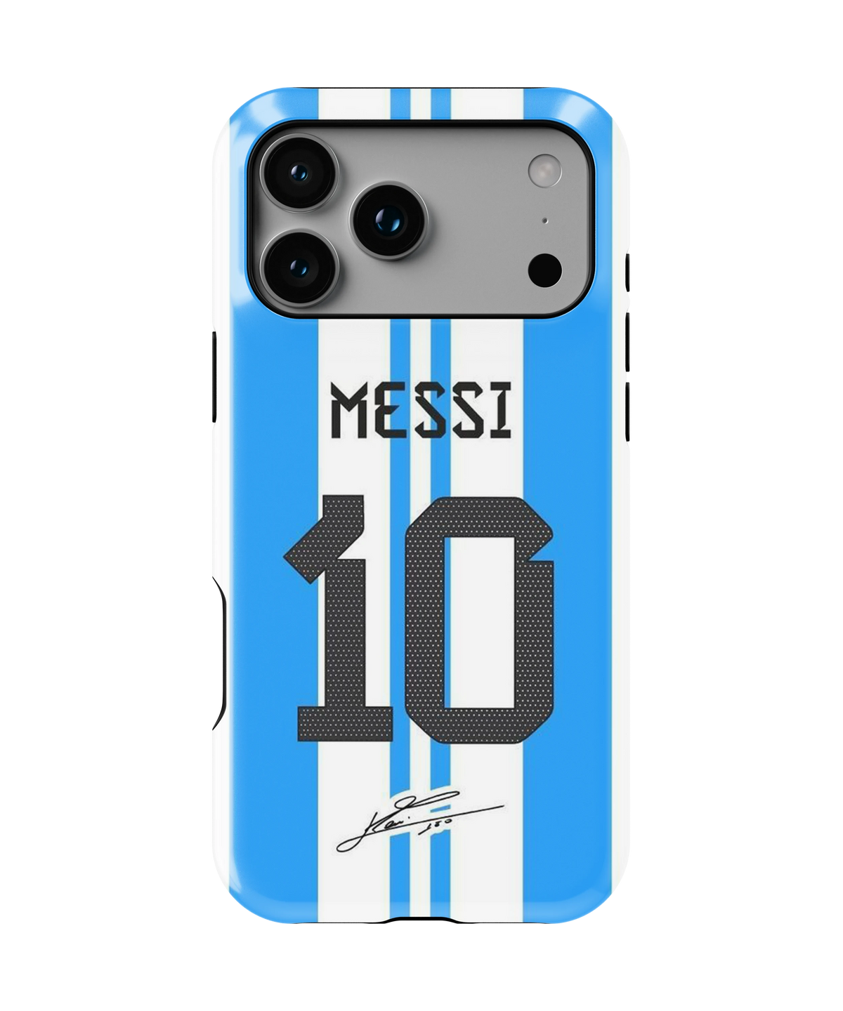 Coque iPhone Messi – Bleu et Blanc | Argentine
