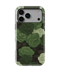 Coque iPhone – Design Roses Vertes