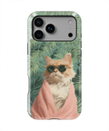 Coque iPhone – Chat Stylé Tropica