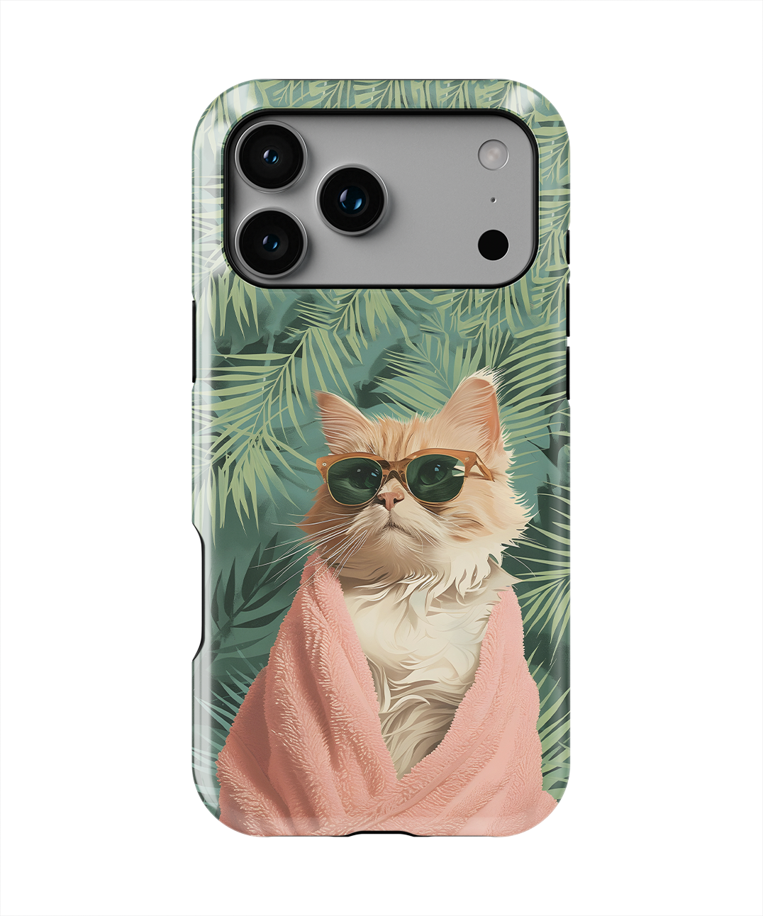 Coque iPhone – Chat Stylé Tropica