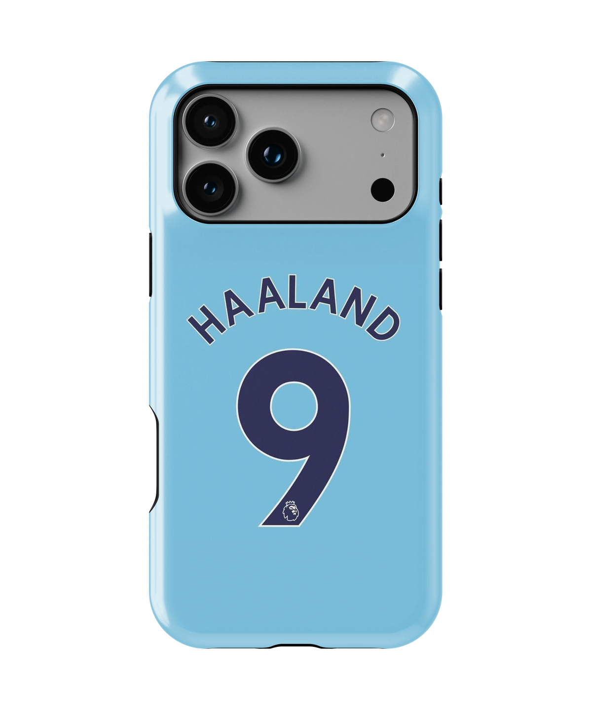 Coque iPhone Haaland – Design Bleu | Manchester City