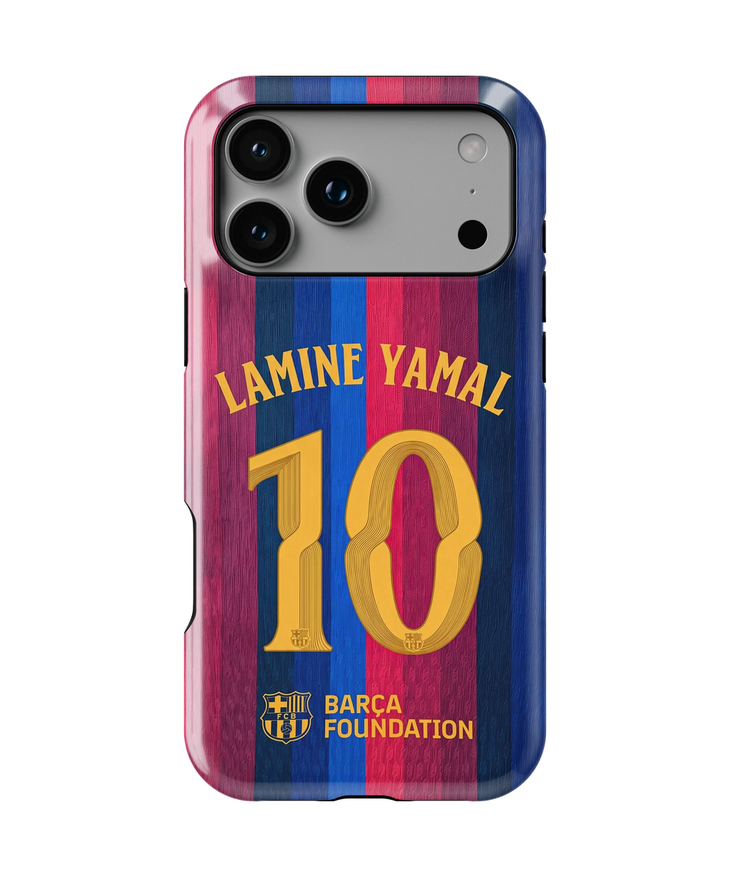 Coque iPhone Lamine Yamal – Design Barça | FC Barcelone