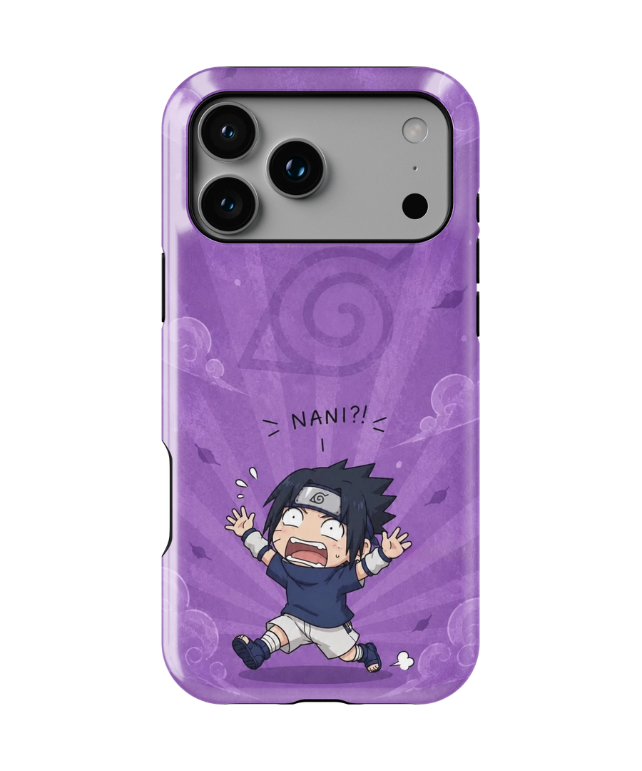 Coque iPhone Sasuke – Design NANI?! | Naruto