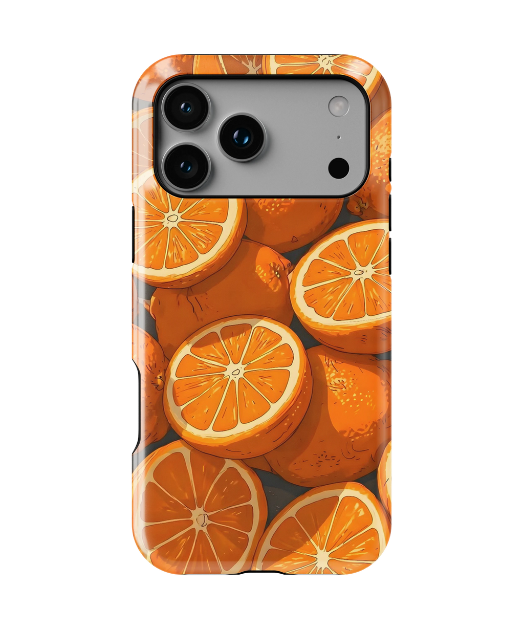 Coque iPhone Motif Oranges Fraîches
