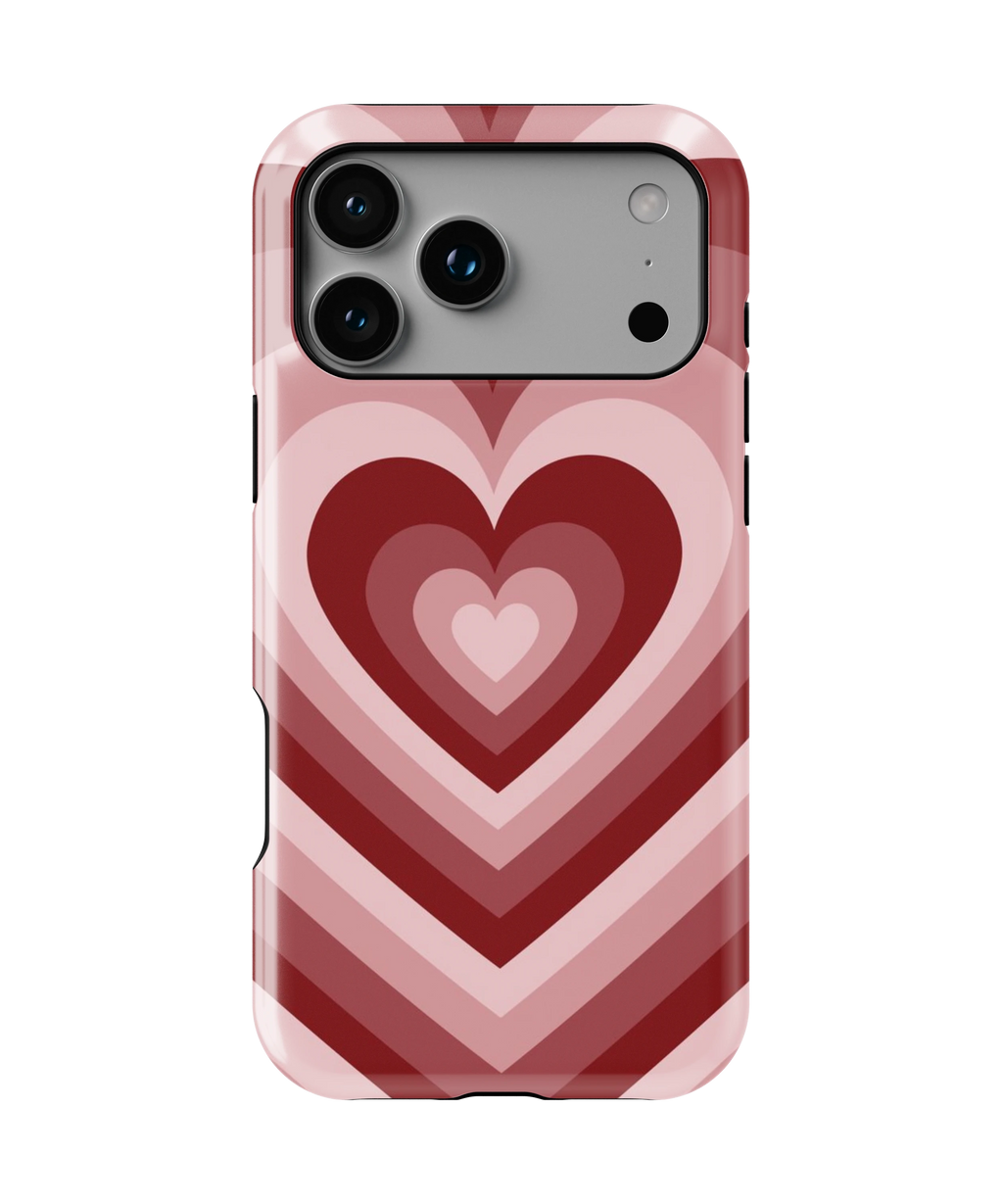 Coque iPhone – Design Cœurs Empilés