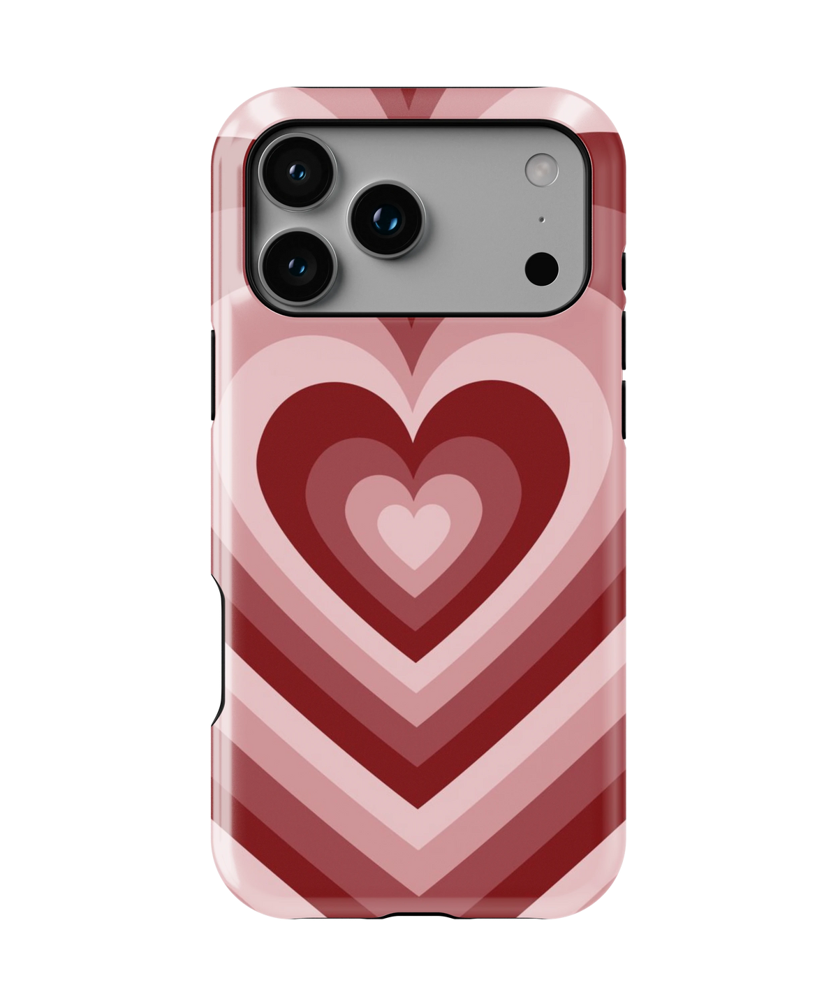 Coque iPhone – Design Cœurs Empilés