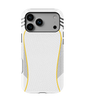 Coque iPhone – Style Maillot Real Madrid (Blanc & Or)
