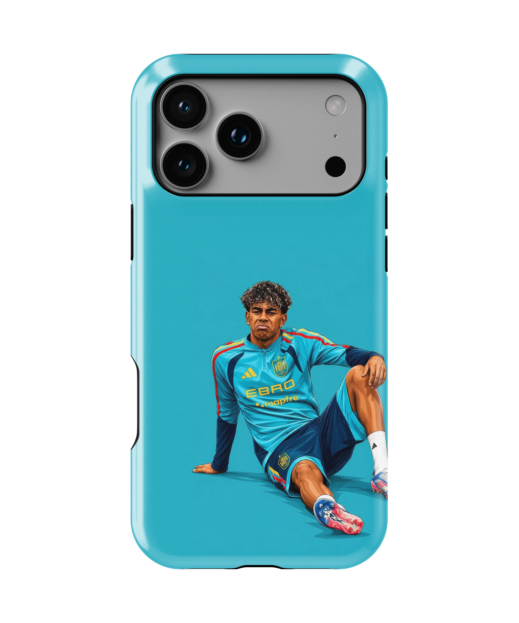 Coque iPhone Lamine Yamal – Style Bleu | Espagne