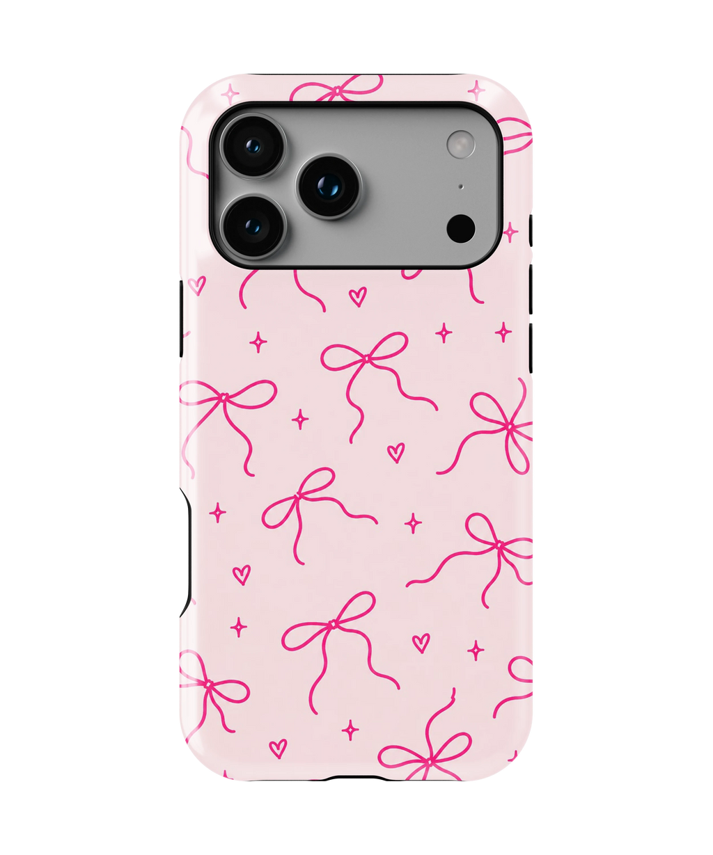 Coque iPhone – Design Nœuds Roses