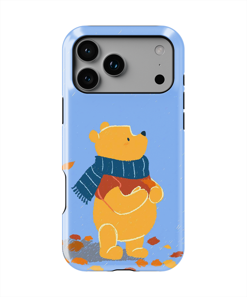 Coque iPhone – Ours Mignon Style Automne
