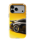 Coque iPhone – Porsche 911 Black & Yellow