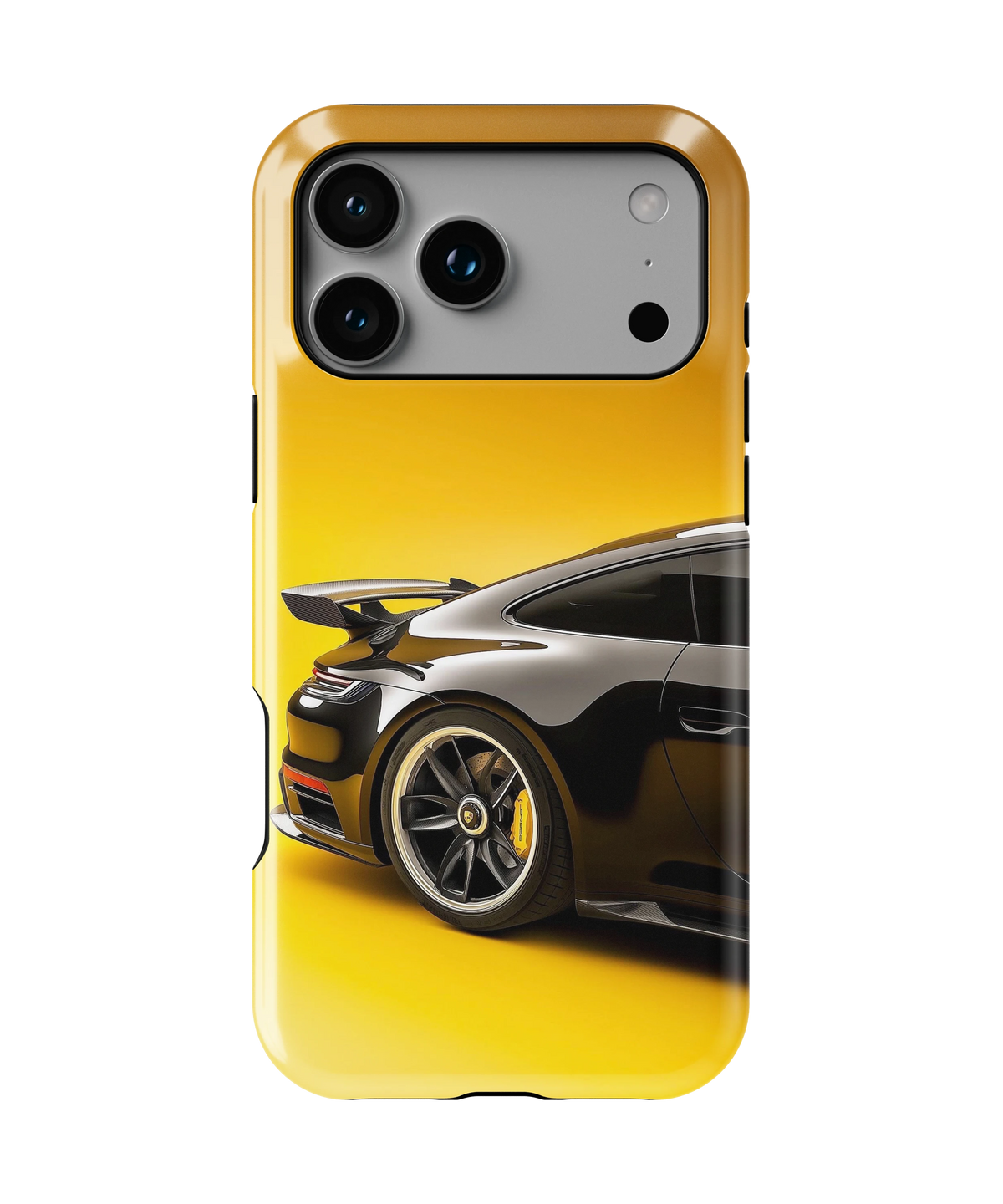 Coque iPhone – Porsche 911 Black & Yellow