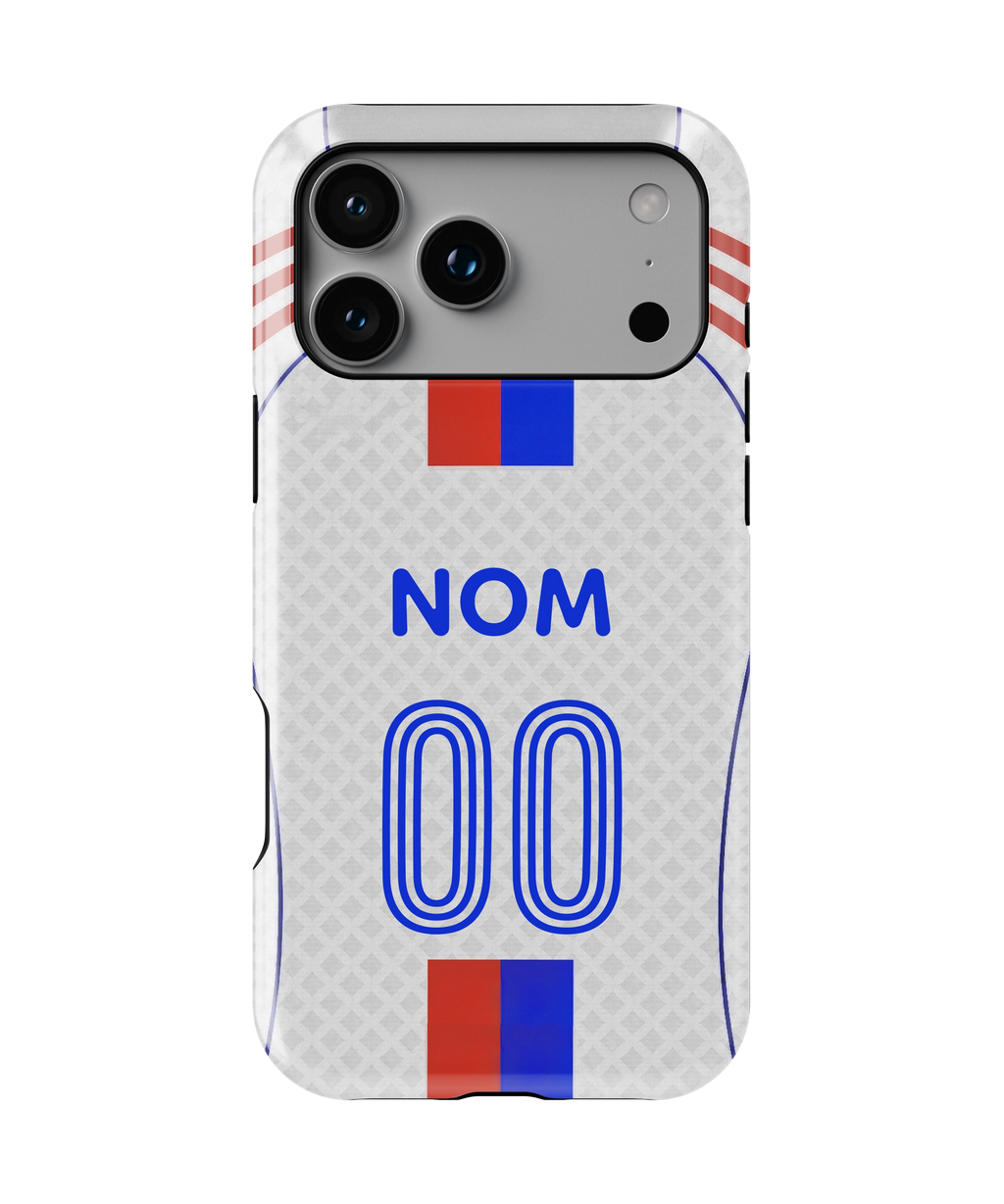 Coque iPhone – Style Maillot Olympique Lyonnais (Lyon)