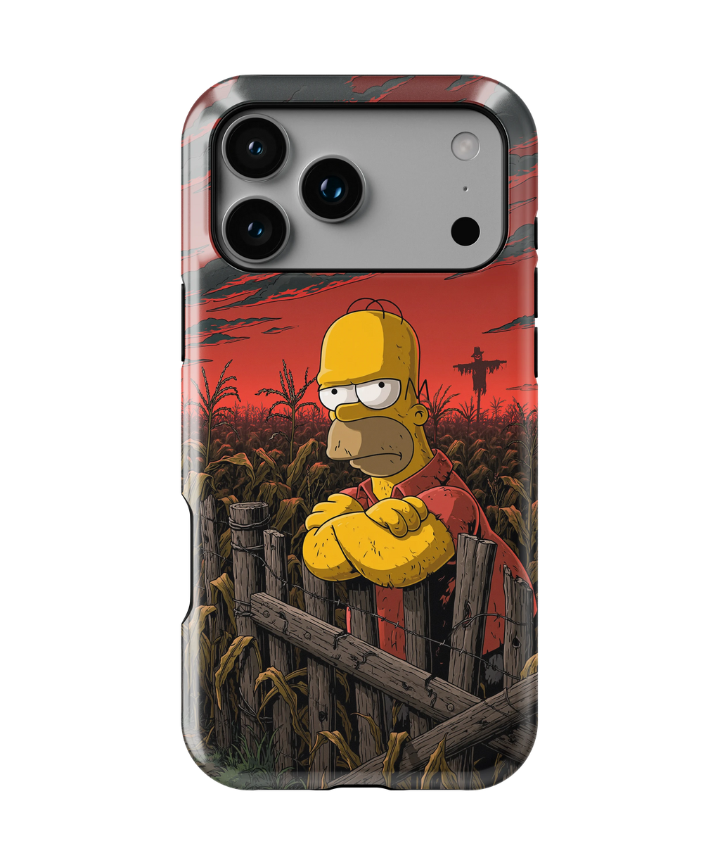Coque iPhone Homer Simpson – Design Dark Red | Les Simpson