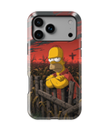 Coque iPhone Homer Simpson – Design Dark Red | Les Simpson