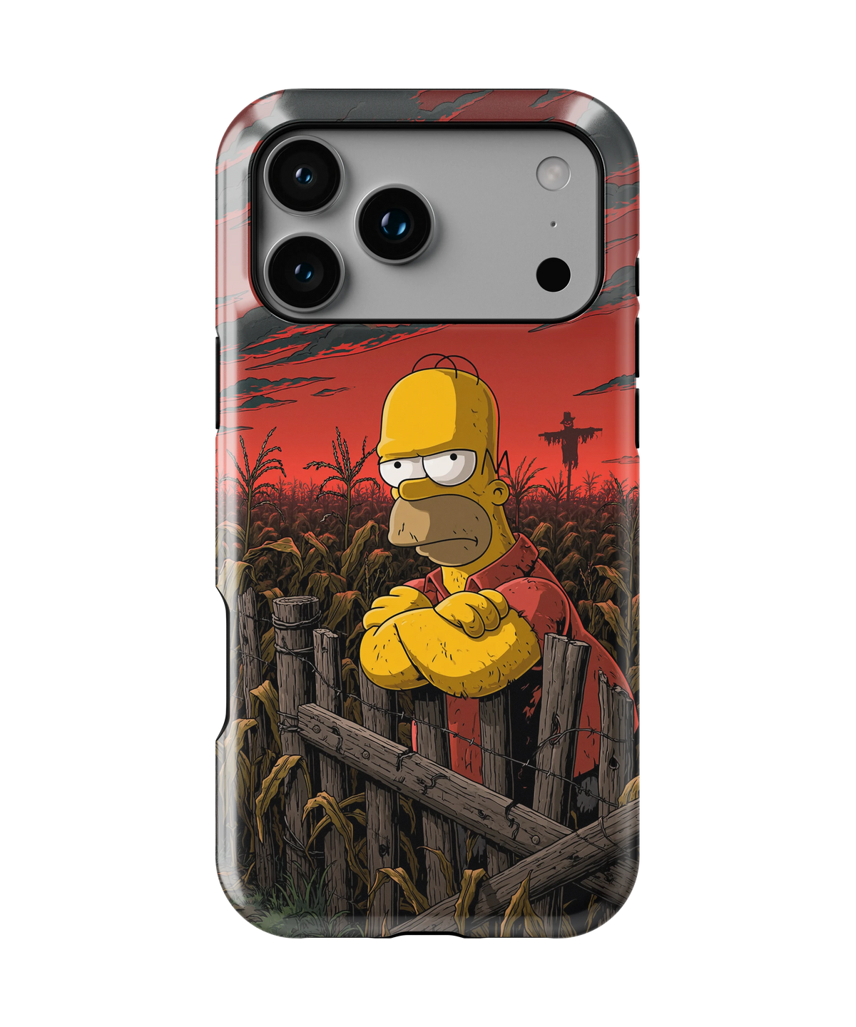 Coque iPhone Homer Simpson – Design Dark Red | Les Simpson