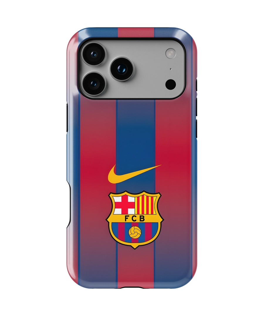 Coque iPhone – Design FC Barcelone Stripes