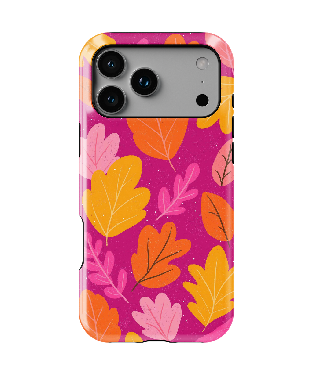 Coque iPhone – Design Feuilles Colorées