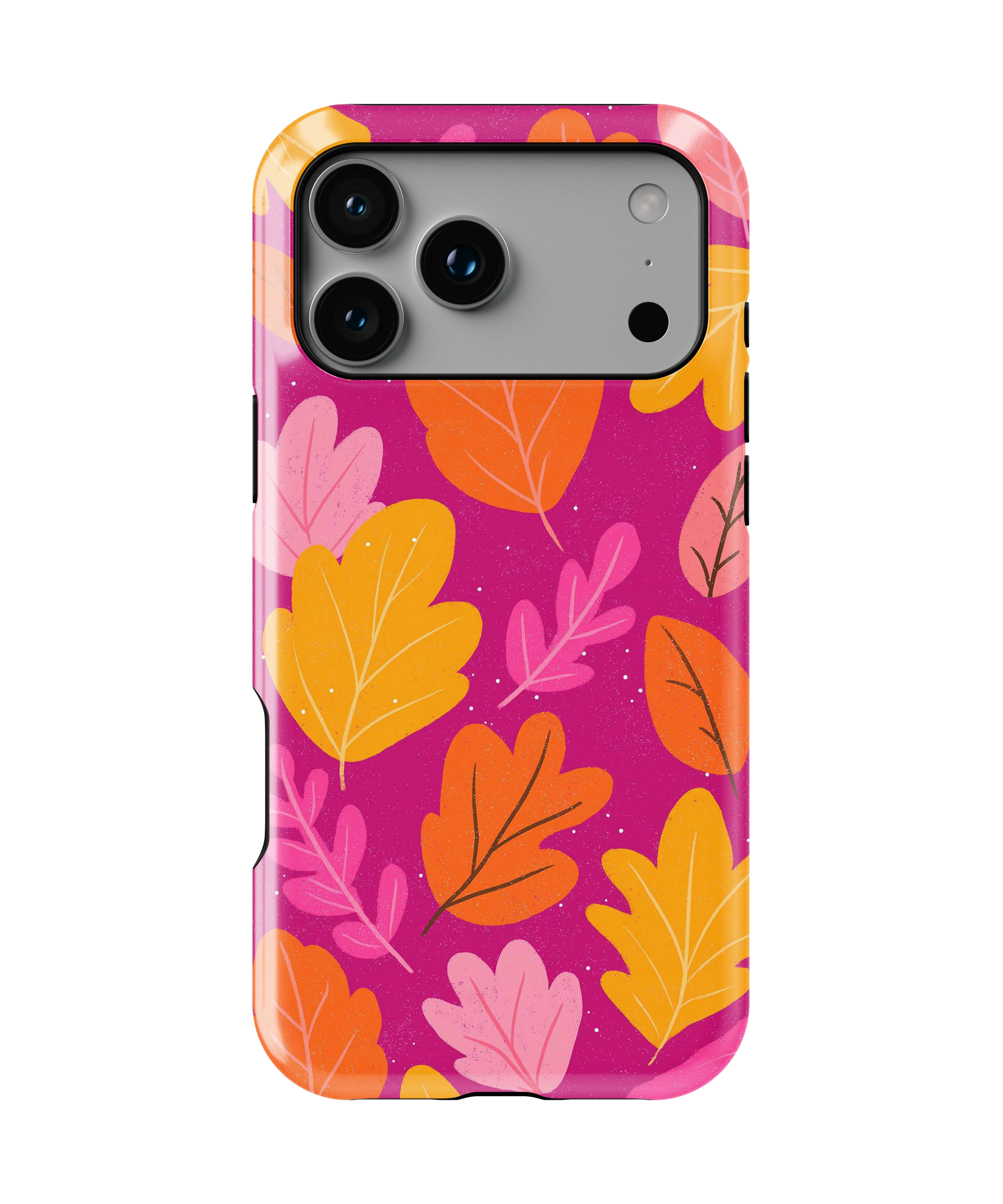 Coque iPhone – Design Feuilles Colorées