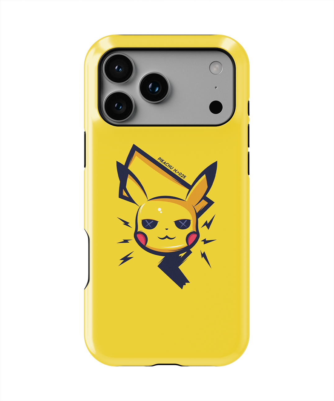 Coque iPhone – Pikachu Minimaliste & Électrique