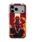 Coque iPhone Portgas D. Ace – Design Flamme Rouge | One Piece