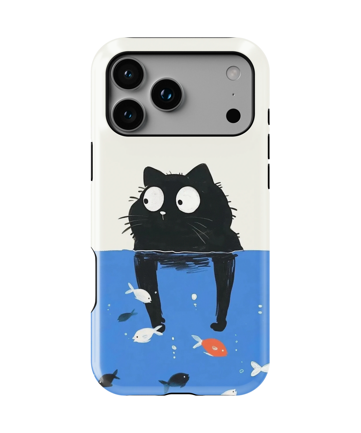Coque iPhone – Design Chat Noir Océan