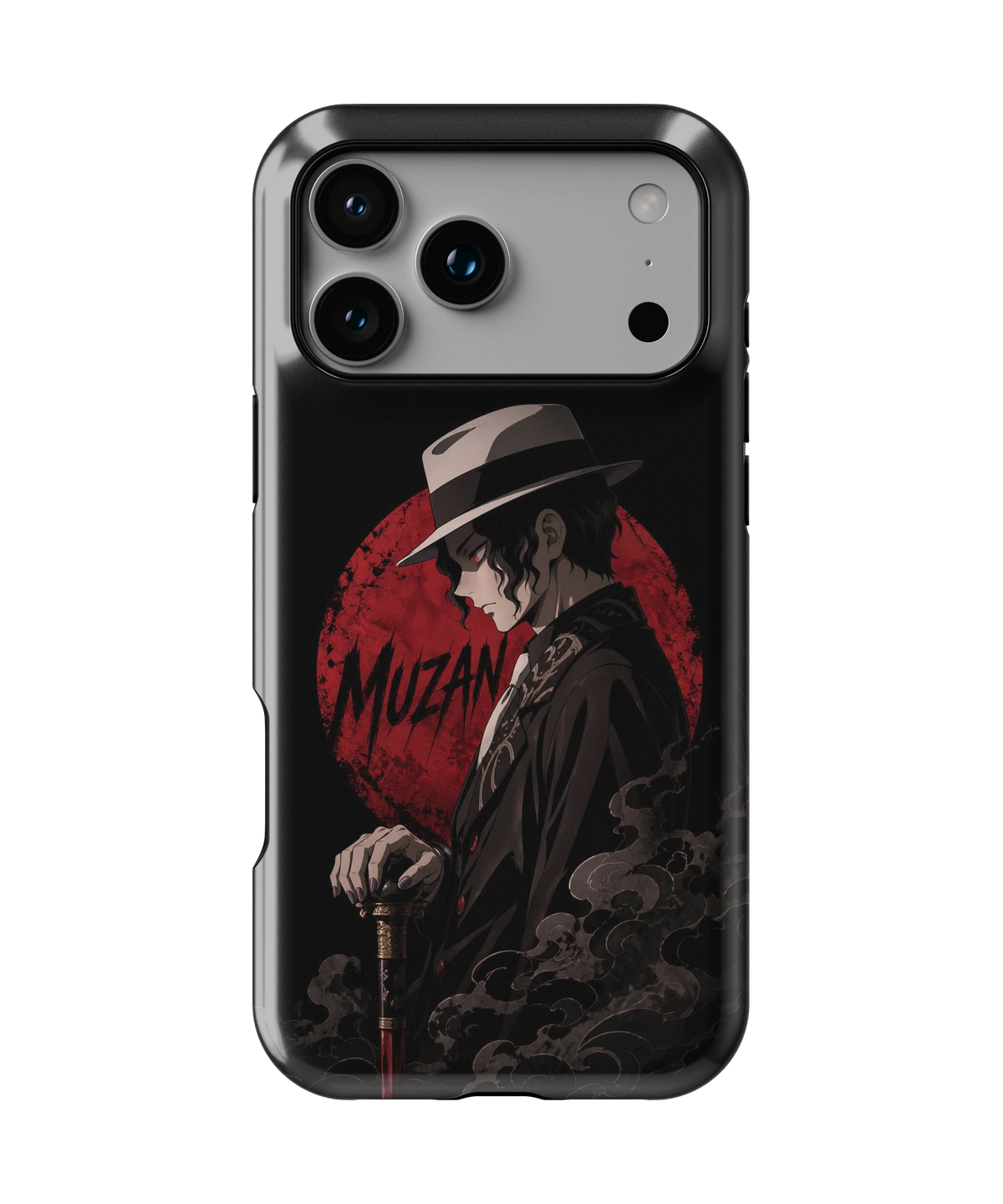 Coque iPhone – Muzan Kibutsuji Red Moon | Demon Slayer
