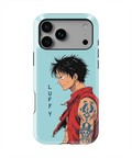 Coque iPhone Anime – Design Monkey D. Luffy Minimaliste