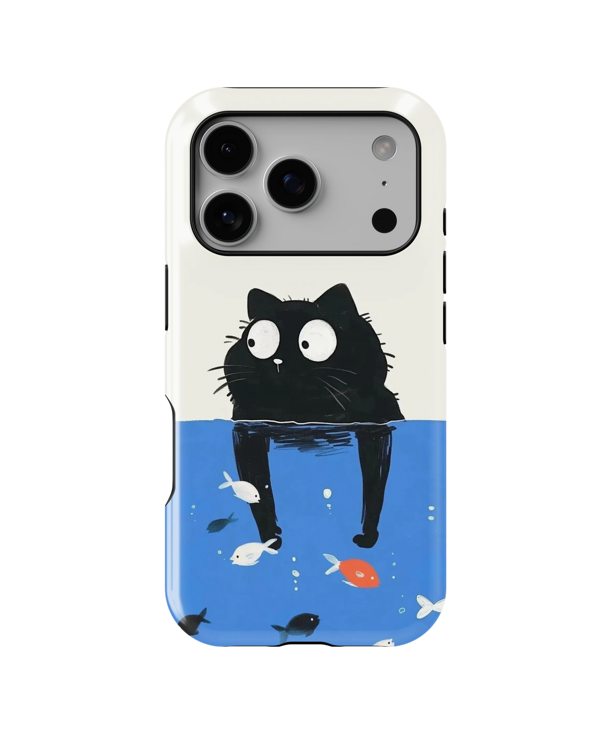 Coque iPhone – Design Chat Noir Océan