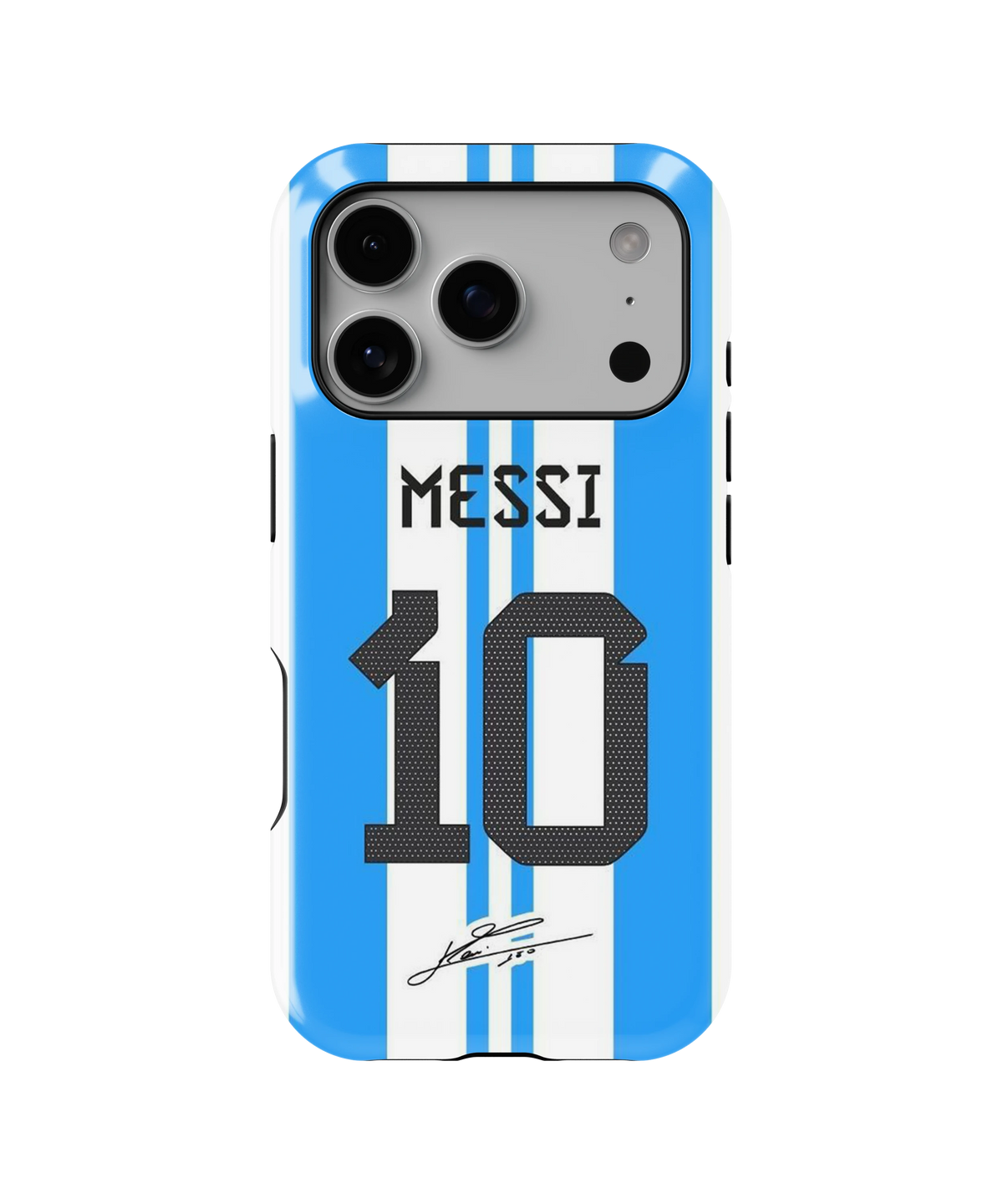 Coque iPhone Messi – Bleu et Blanc | Argentine