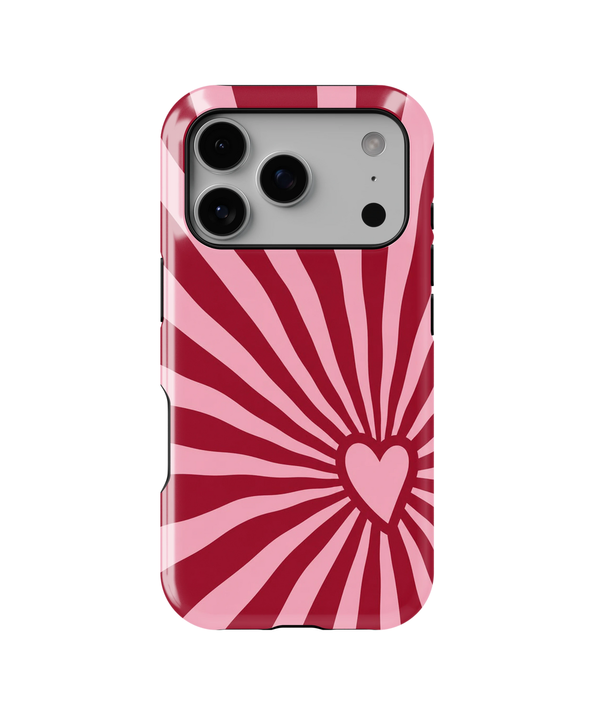 Coque iPhone – Design Cœur Pop Rose