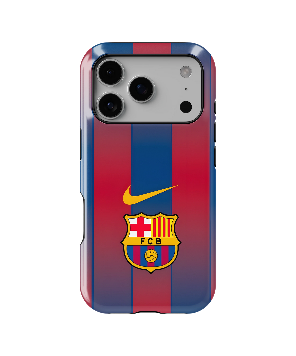 Coque iPhone – Design FC Barcelone Stripes