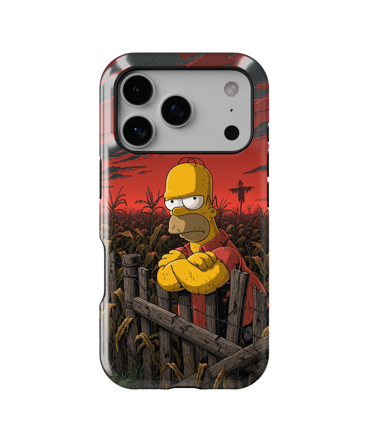 Coque iPhone Homer Simpson – Design Dark Red | Les Simpson