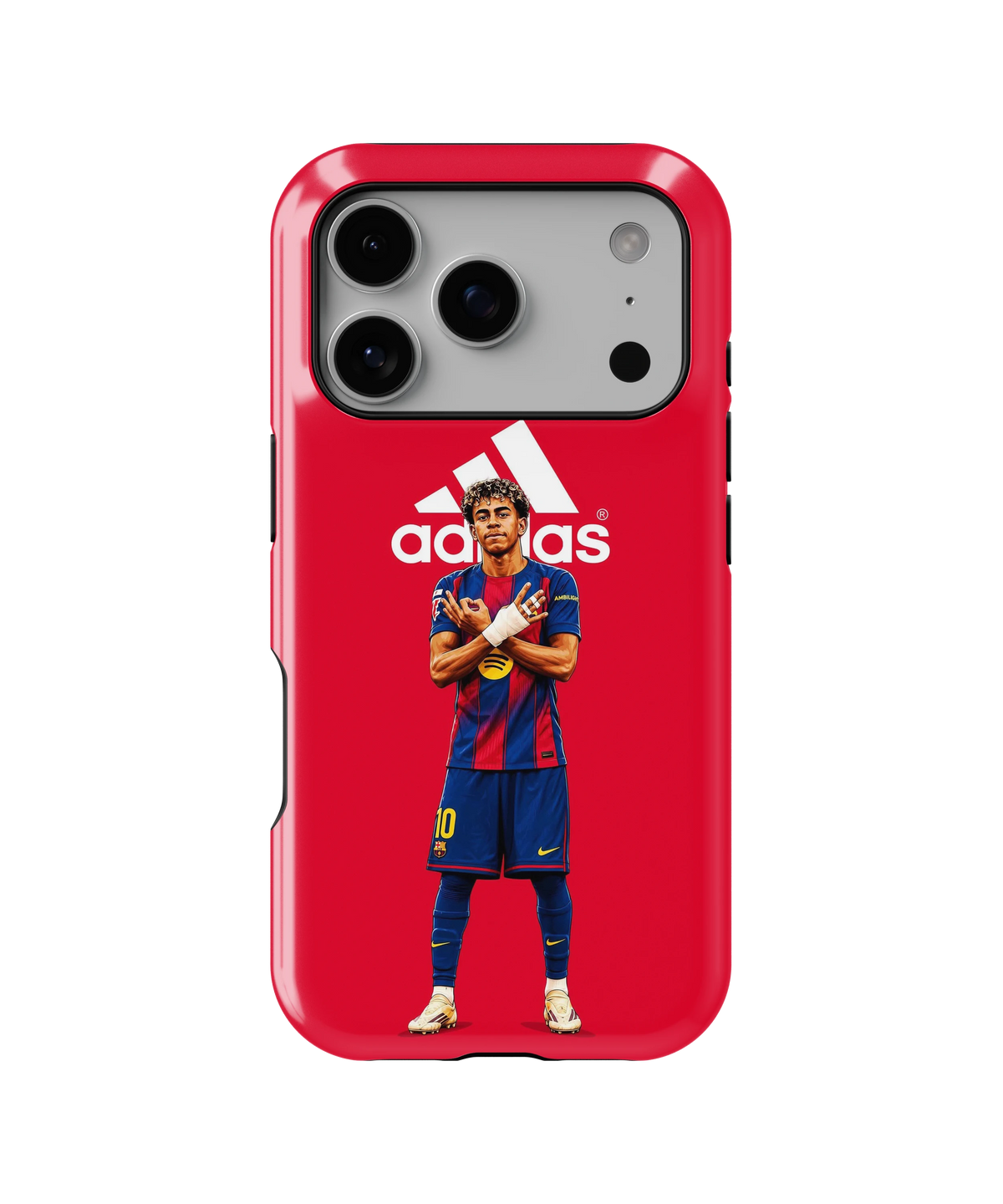 Coque iPhone – Design Foot Barcelona Red