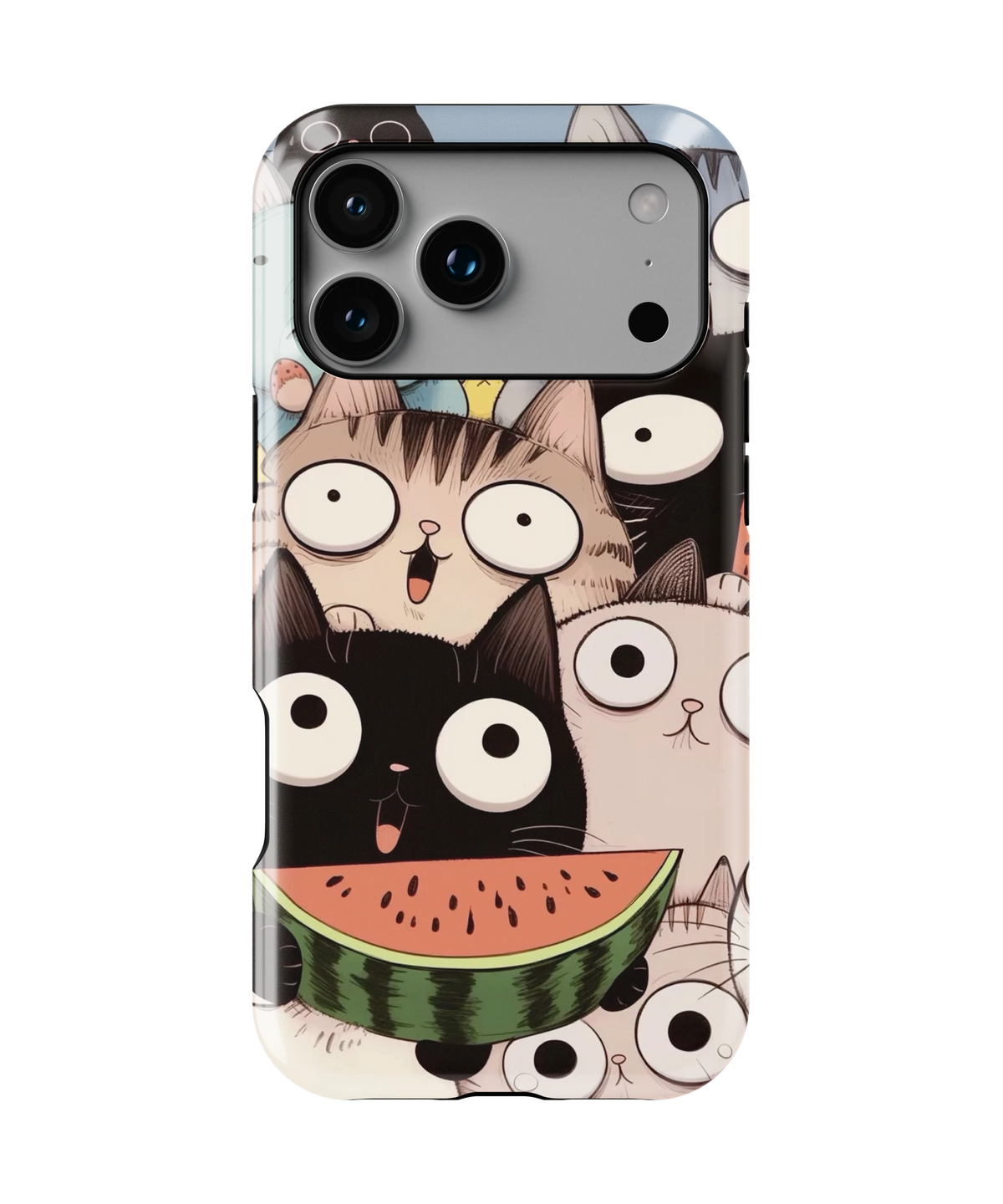 Coque iPhone Crazy Cats – Watermelon