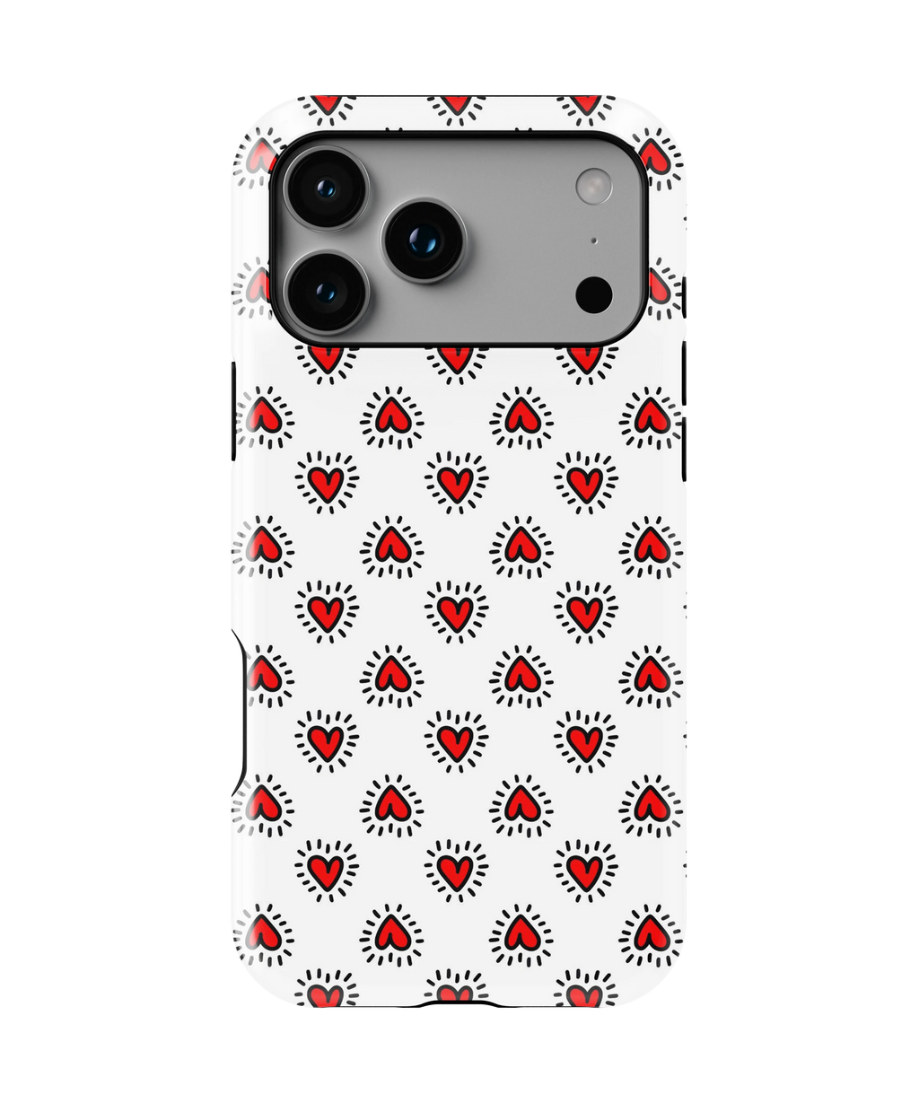 Coque iPhone – Design Cœurs Pop