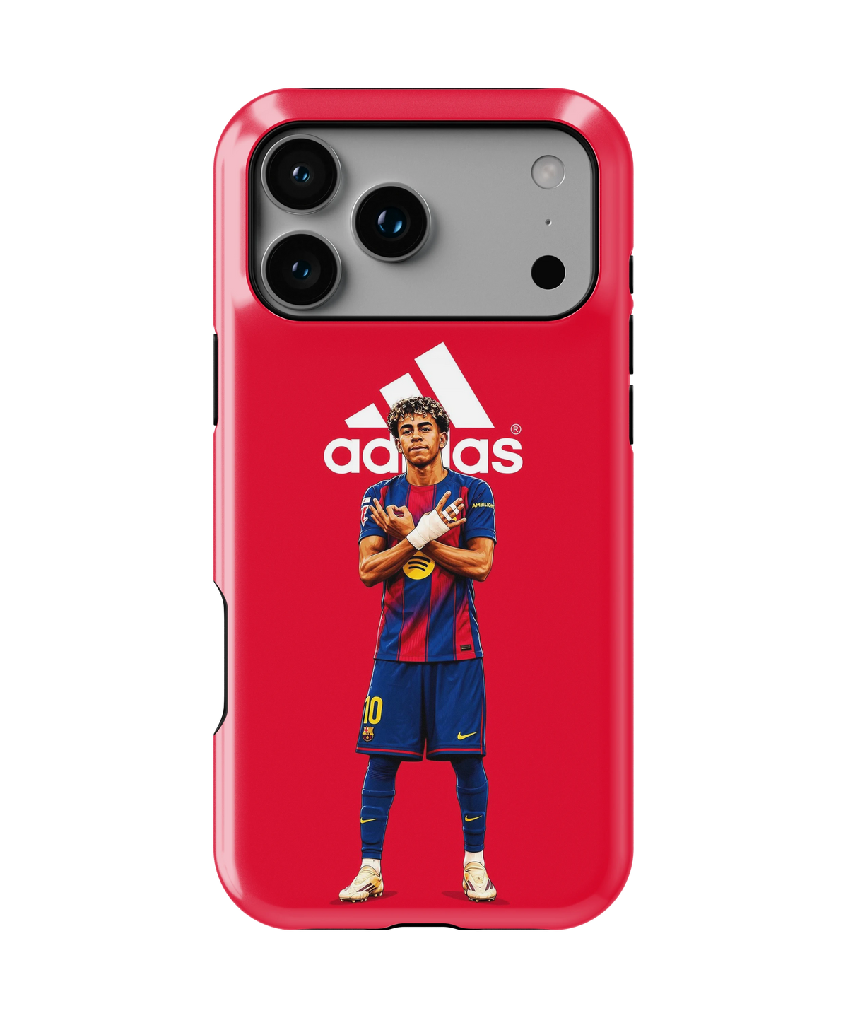 Coque iPhone – Design Foot Barcelona Red