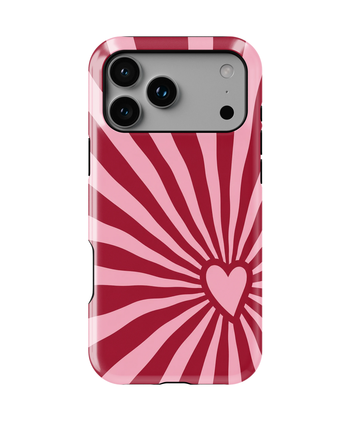 Coque iPhone – Design Cœur Pop Rose