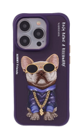 Coque iPhone Nimmy – Bulldog Style Luxe Violet