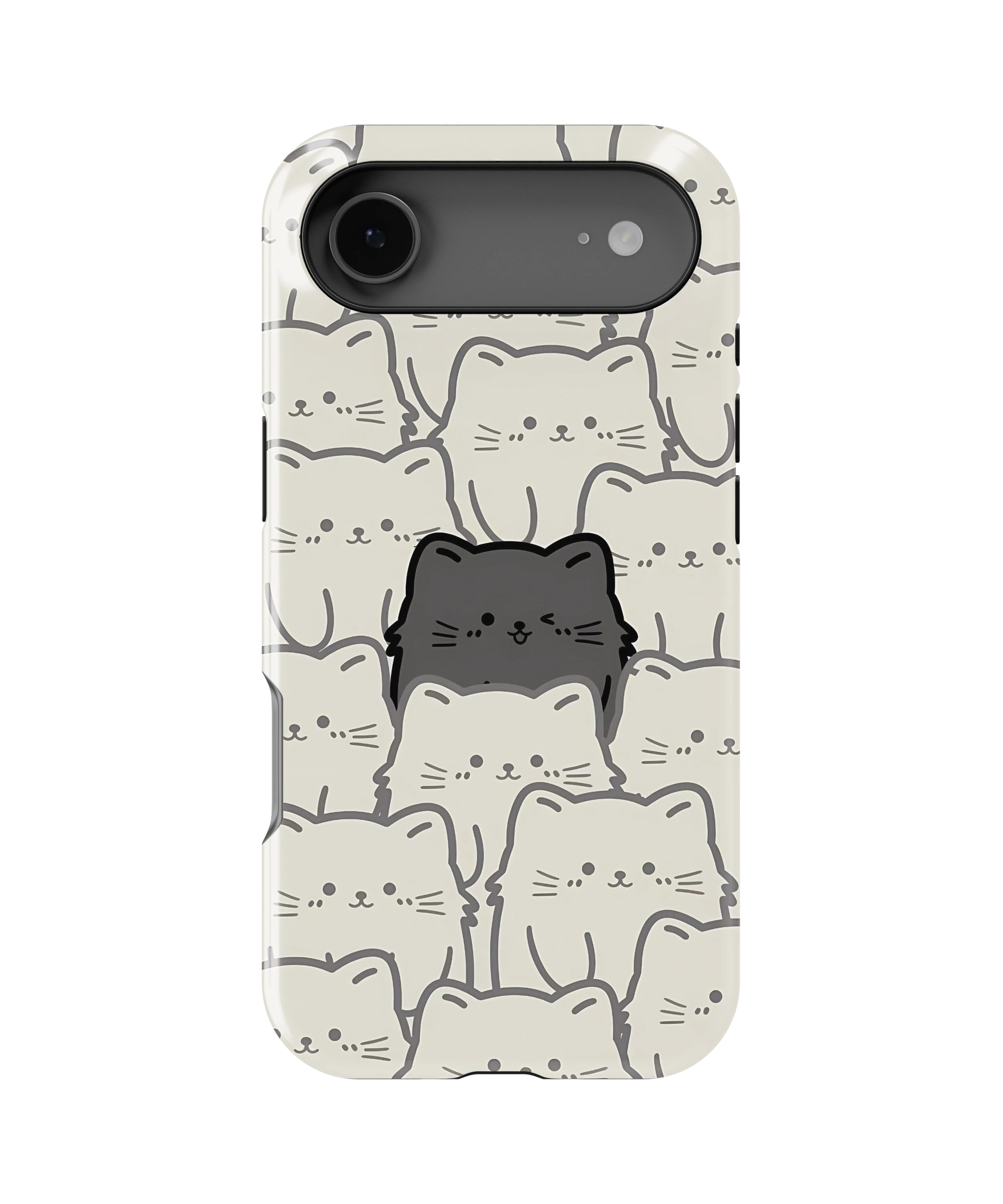 Coque iPhone – Chats Kawaii Minimalistes