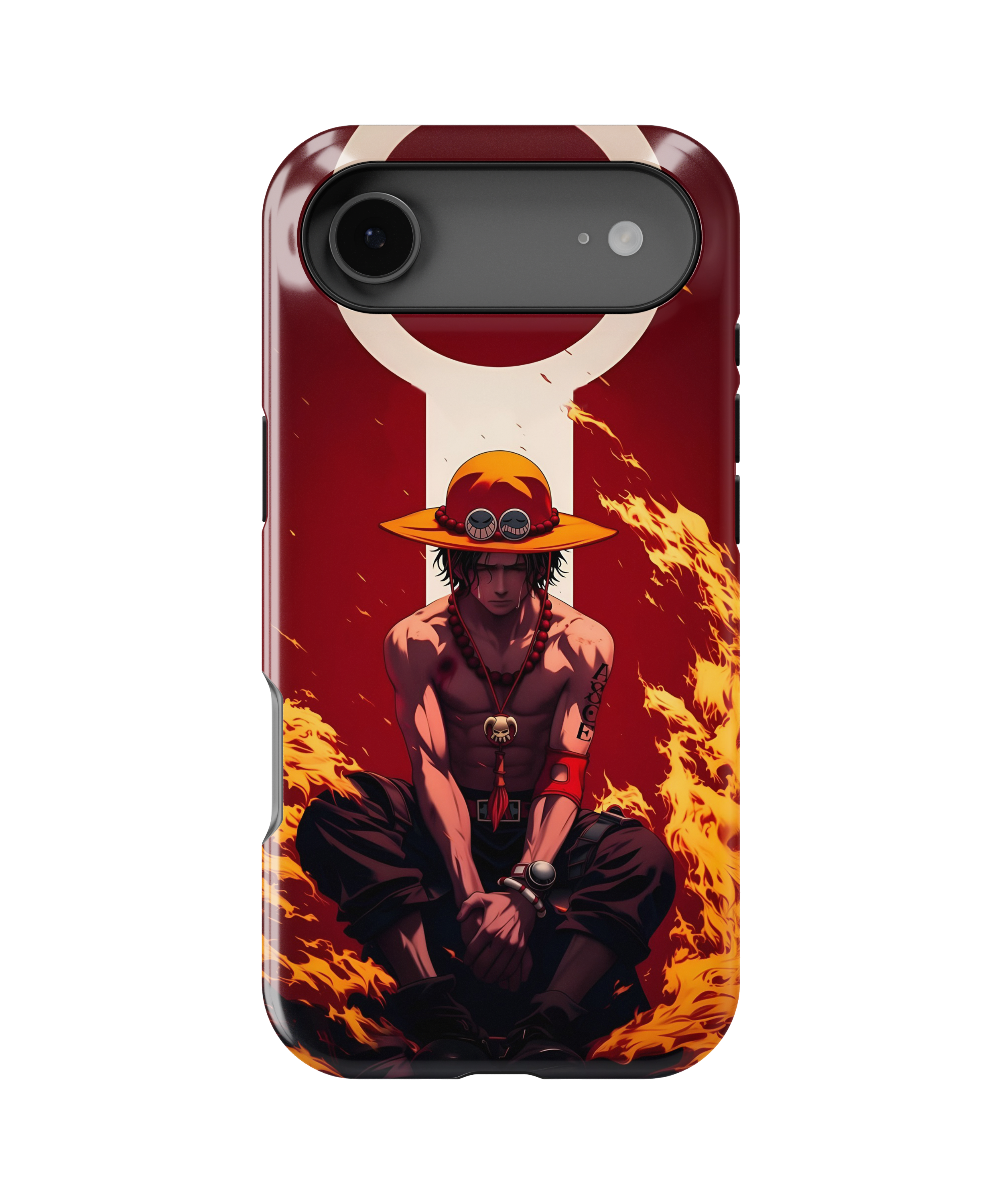 Coque iPhone Portgas D. Ace – Design Flamme Rouge | One Piece