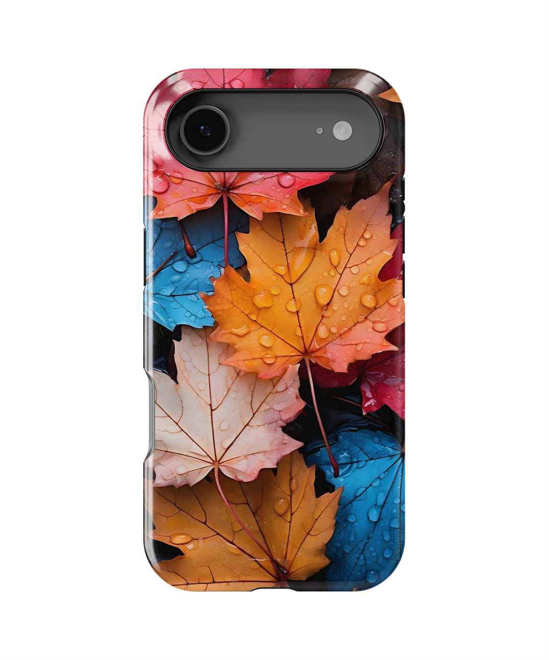 Coque iPhone – Design Feuilles Automne Colorées