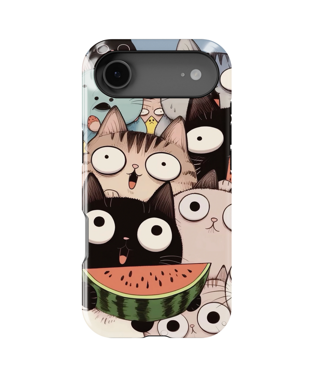 Coque iPhone Crazy Cats – Watermelon