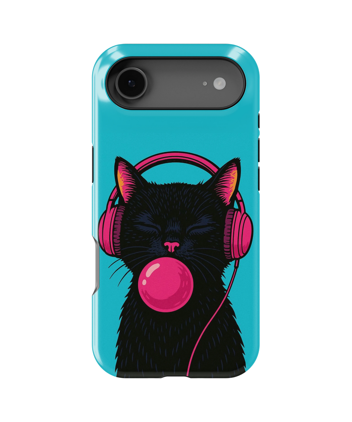 Coque iPhone – Music Cat Bubble