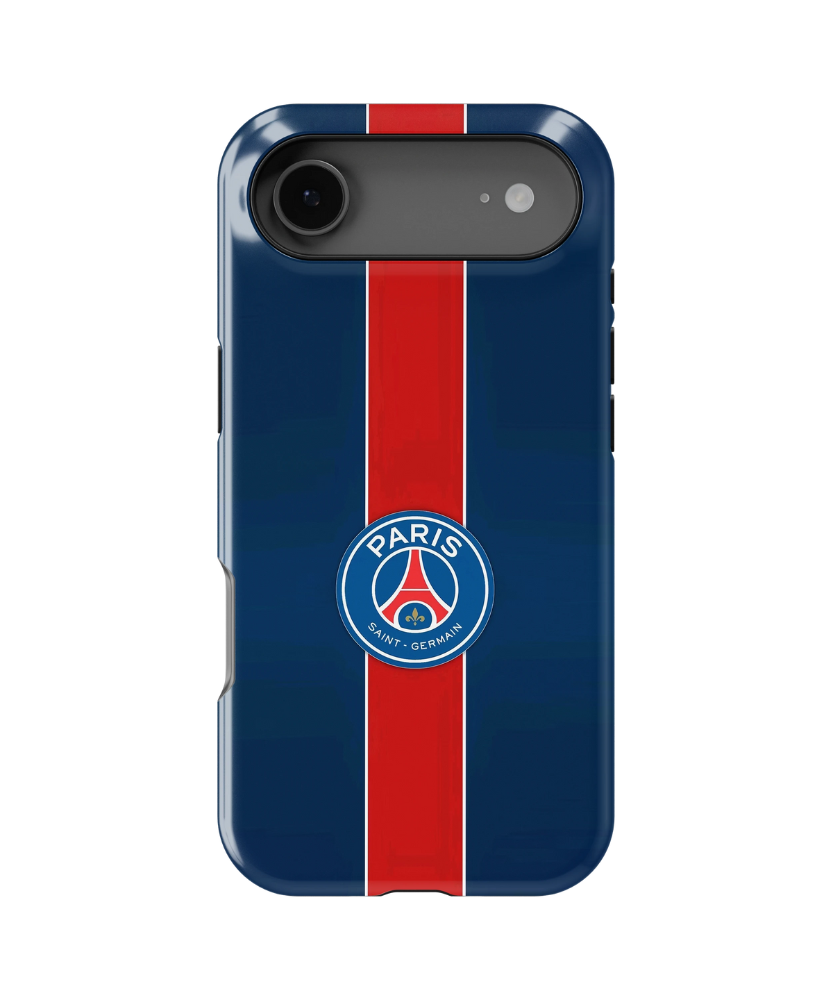 Coque iPhone Paris Saint-Germain – Bleu et rouge | PSG