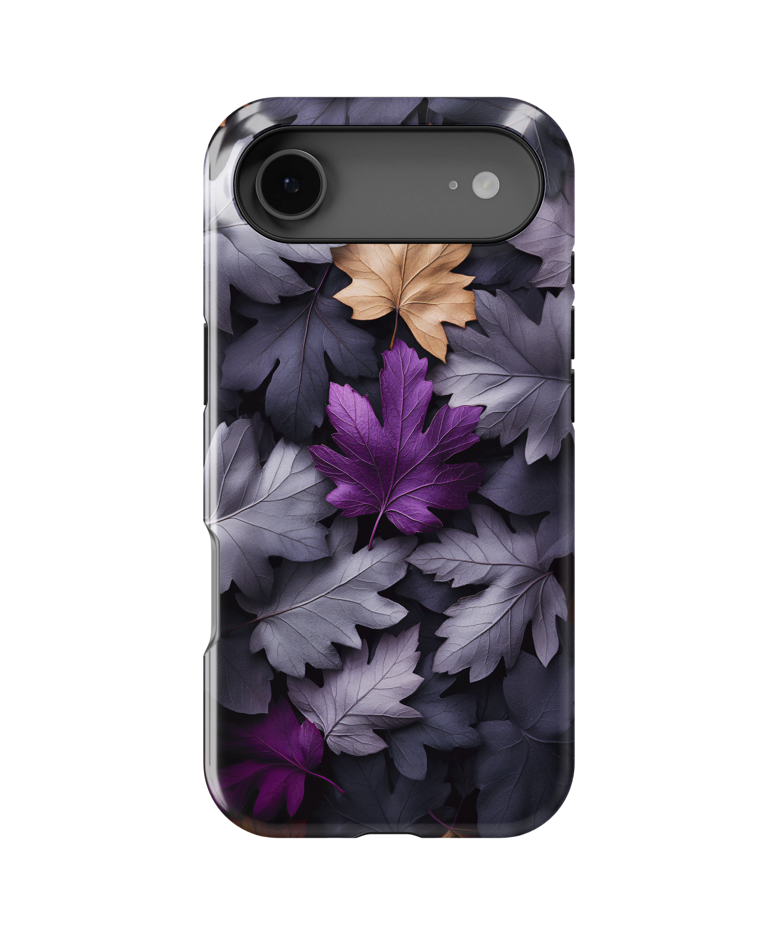 Coque iPhone Purple Autumn Leaves