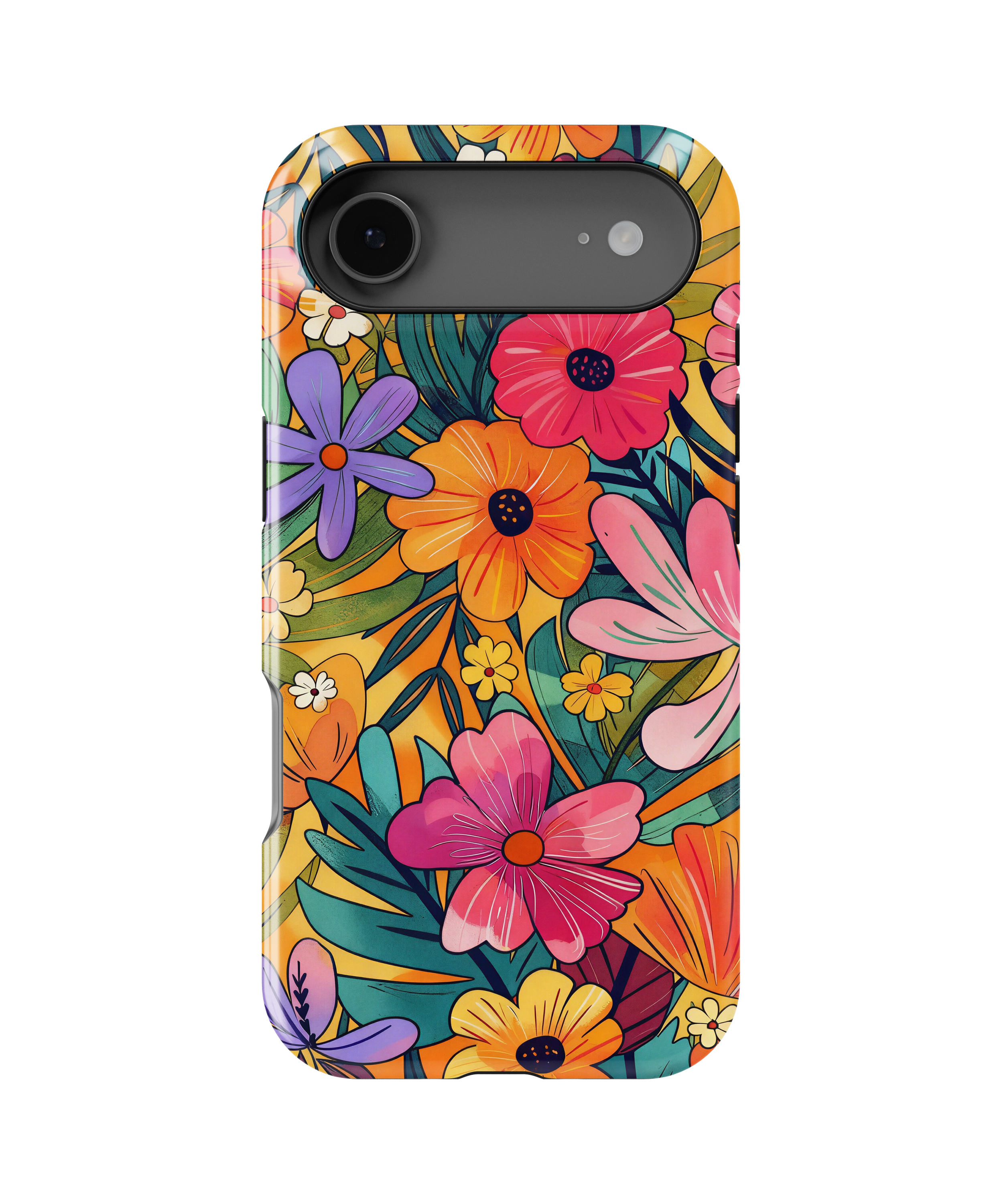 Coque iPhone – Design Floral Coloré