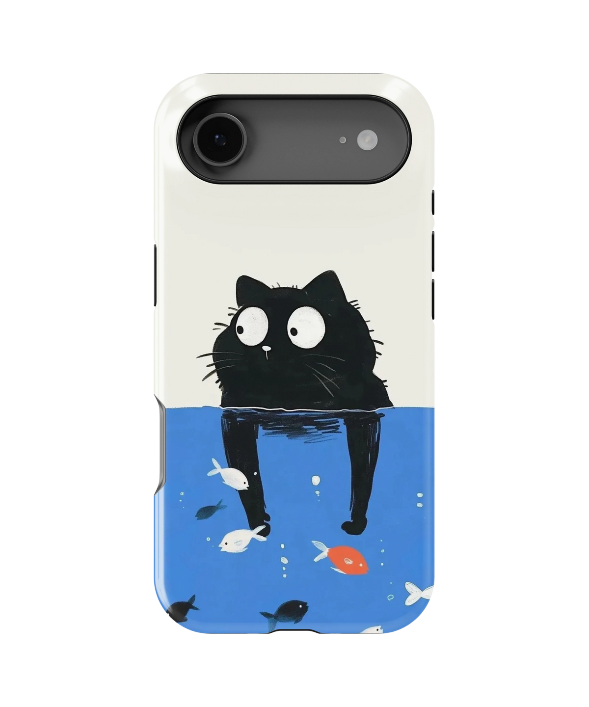 Coque iPhone – Design Chat Noir Océan