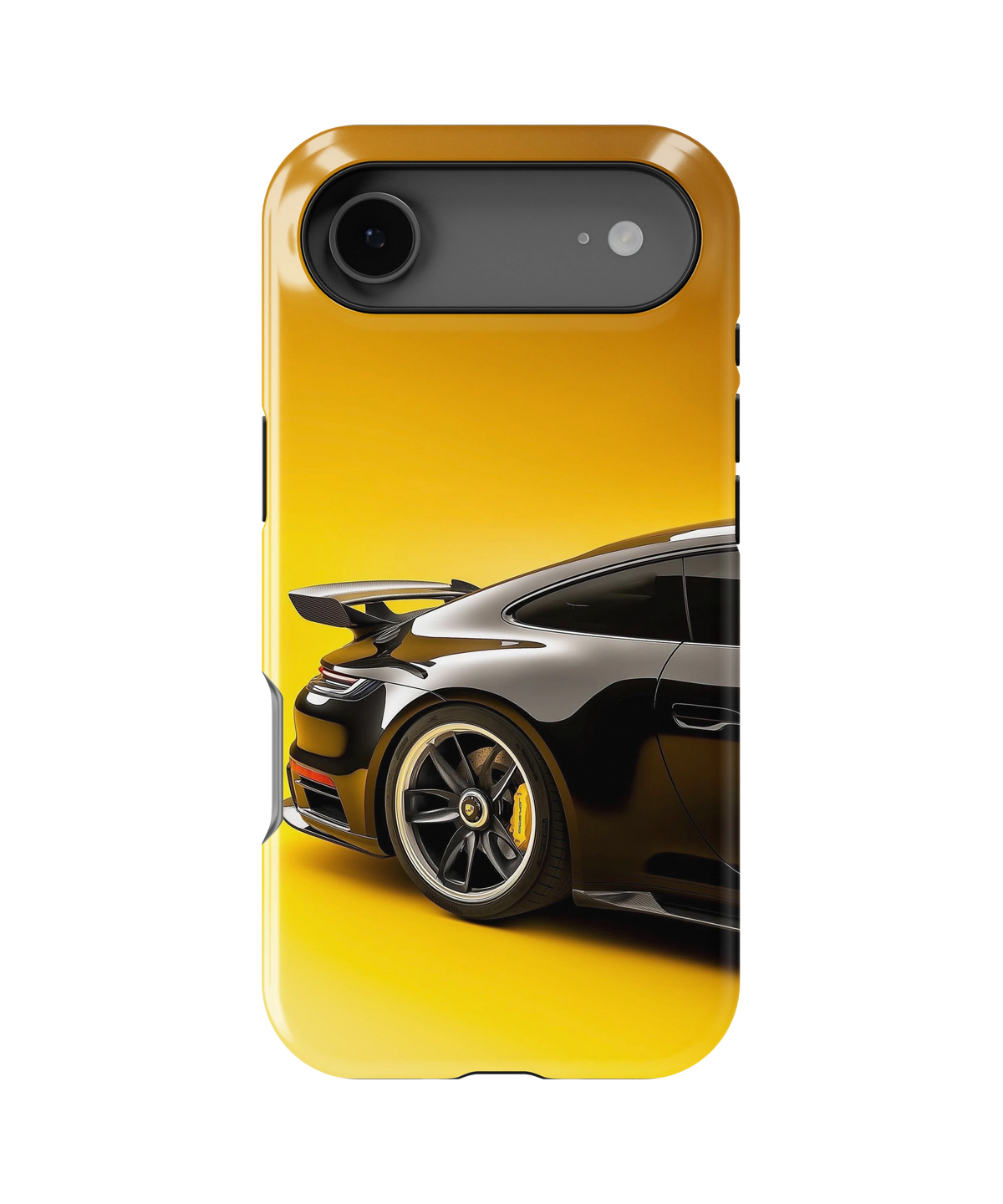 Coque iPhone – Porsche 911 Black & Yellow